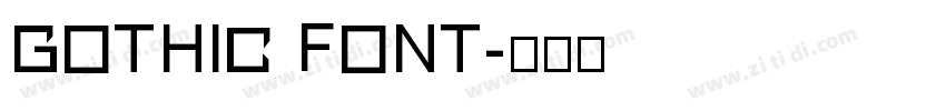 GOTHIC FONT字体转换